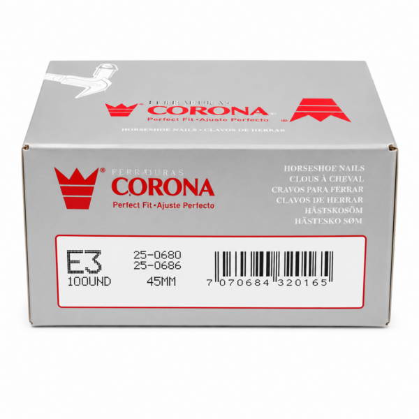Cravo para Ferradura Corona E3 – Caixa com 100 Unidades