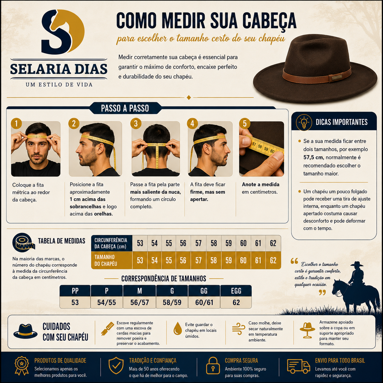 Chapéu Lagomarsino Laguito 100% Pelo de Lebre - Preto - Imagem 4
