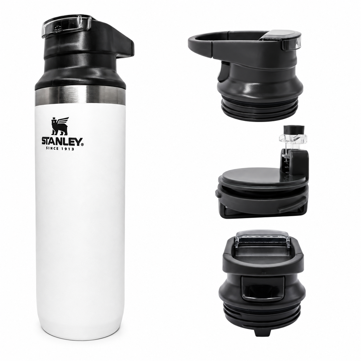 Garrafa Térmica Stanley Switchback Stainless Steel Black 473 ml