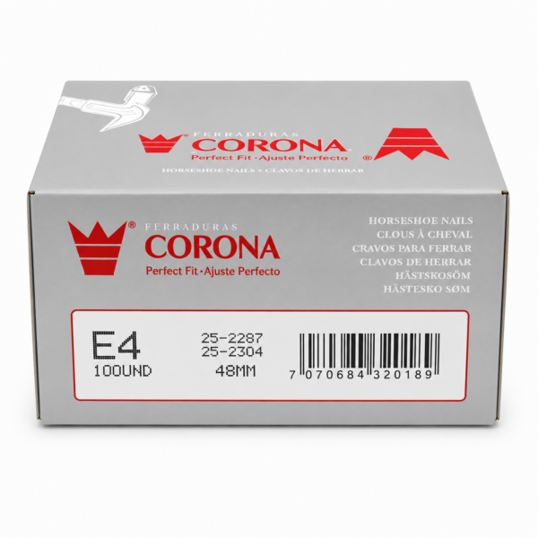 Cravo para Ferradura Corona E4 – Caixa com 100 Unidades