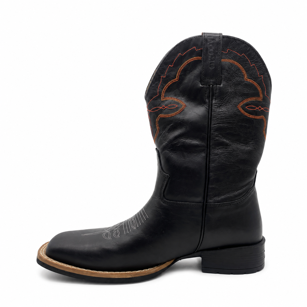 Bota Texana Masculina Jácomo 2851/UM Fóssil Oil Preto - Imagem 4