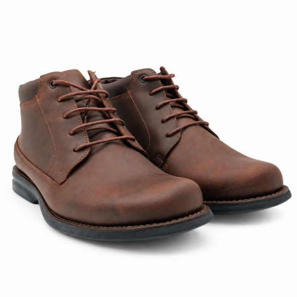 Bota Casual Masculina Anatomic Gel Authentic 4553 Mustang Brown
