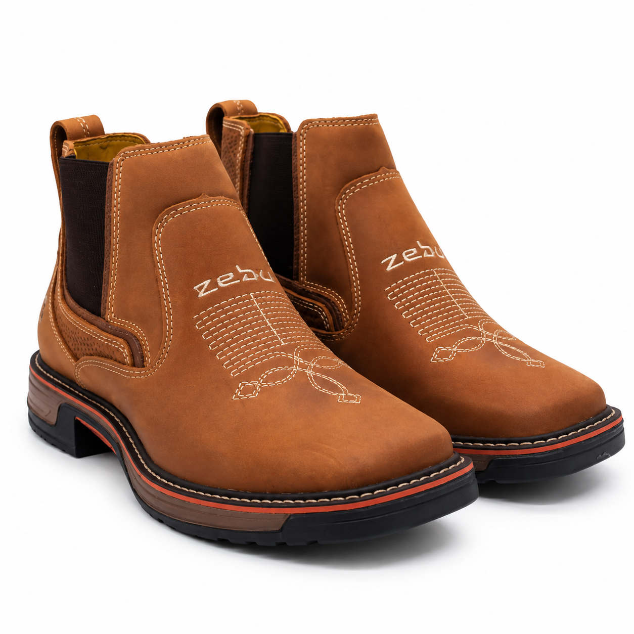 Botina Masculina Zebu 93110 - Conhaque
