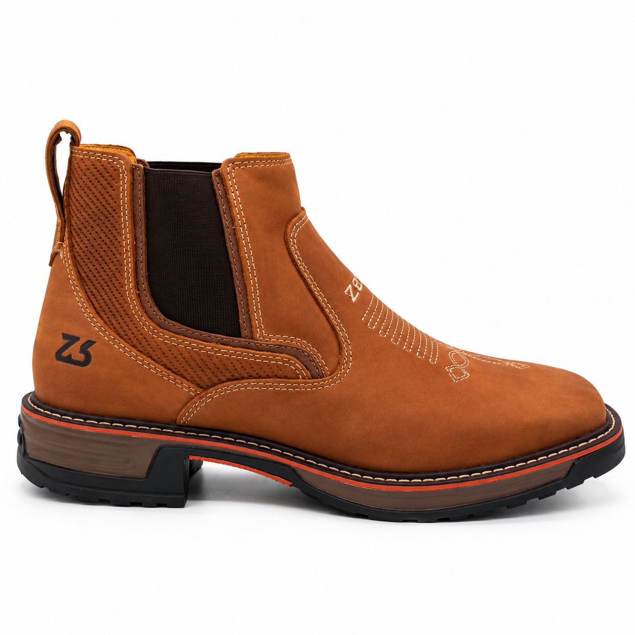 Botina Masculina Zebu 93110 - Conhaque - Imagem 5