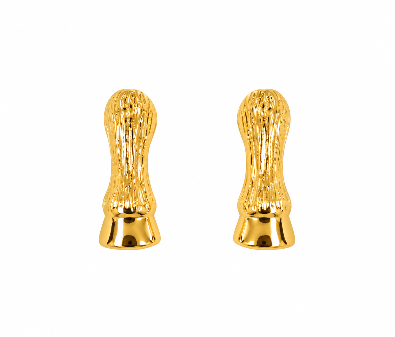 Brinco Patinhas de Cavalo Dourado – Anacauíta - Imagem 2