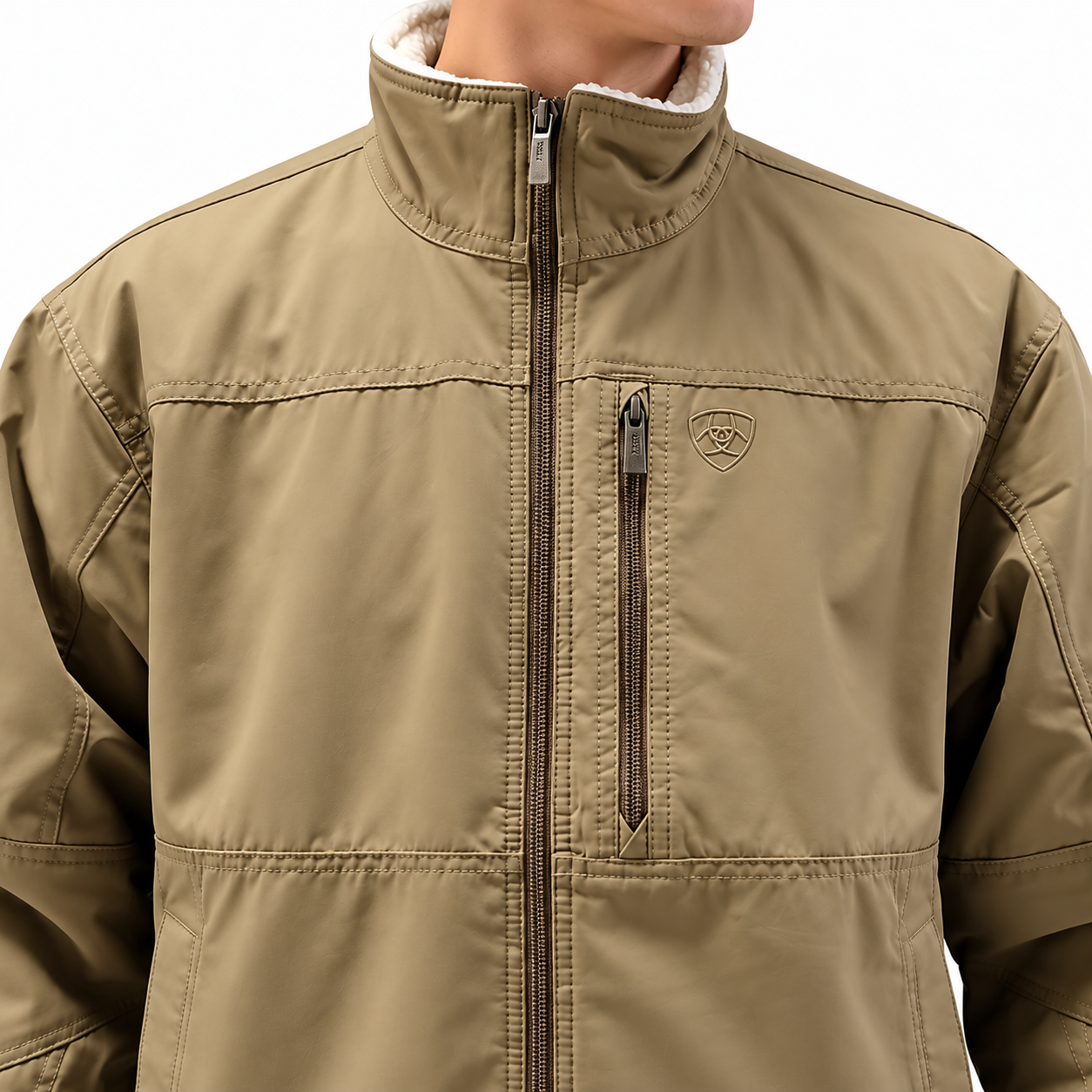 Jaqueta Masculina Ariat Grizzly Canvas Insulated Cáqui – 10028399 - Imagem 2