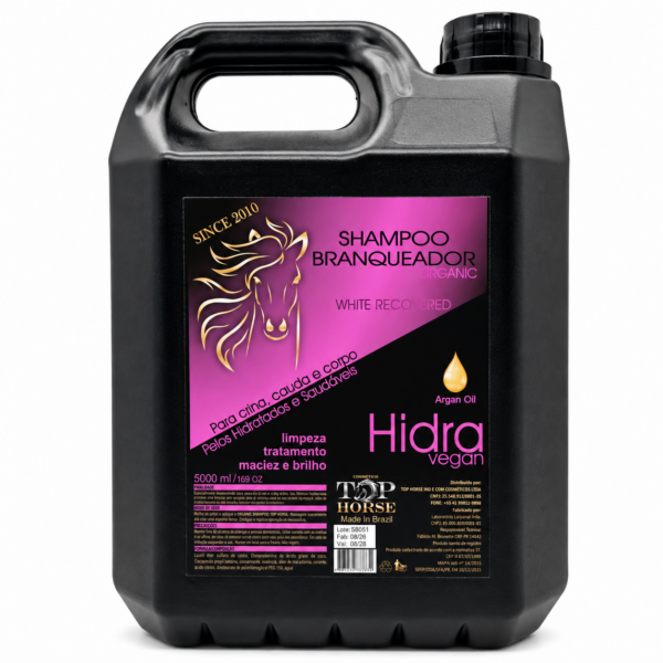 Shampoo Branqueador White Recovered Organic Top Horse 5L