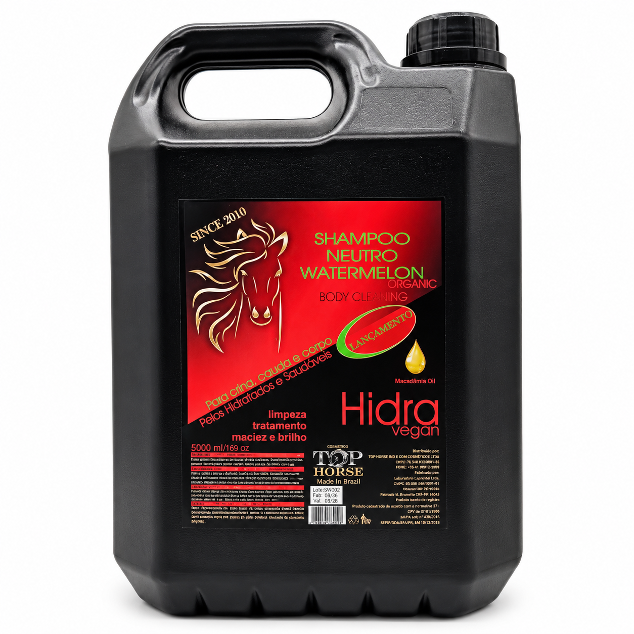 Shampoo Neutro Melancia Top Horse 5L